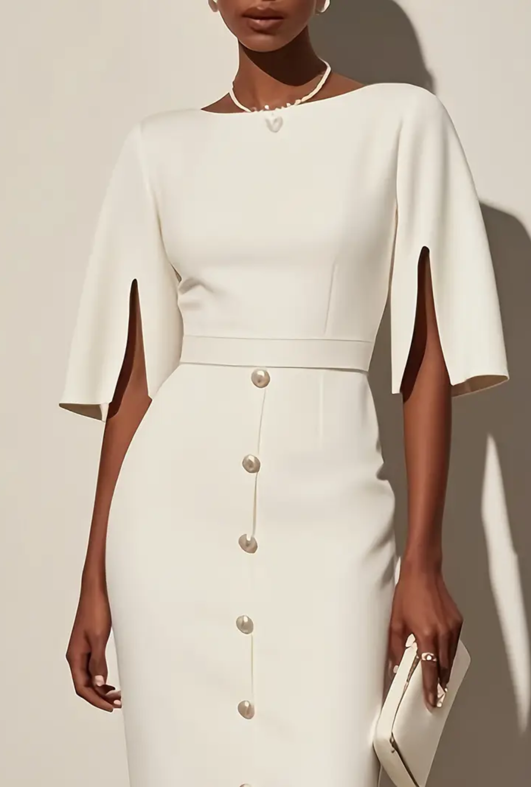 Giuliana Rose Pleated Midi Dress