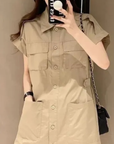 Valentina Catherine Utility Safari Shirt Dress
