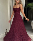 Robe longue formelle sophistiquée