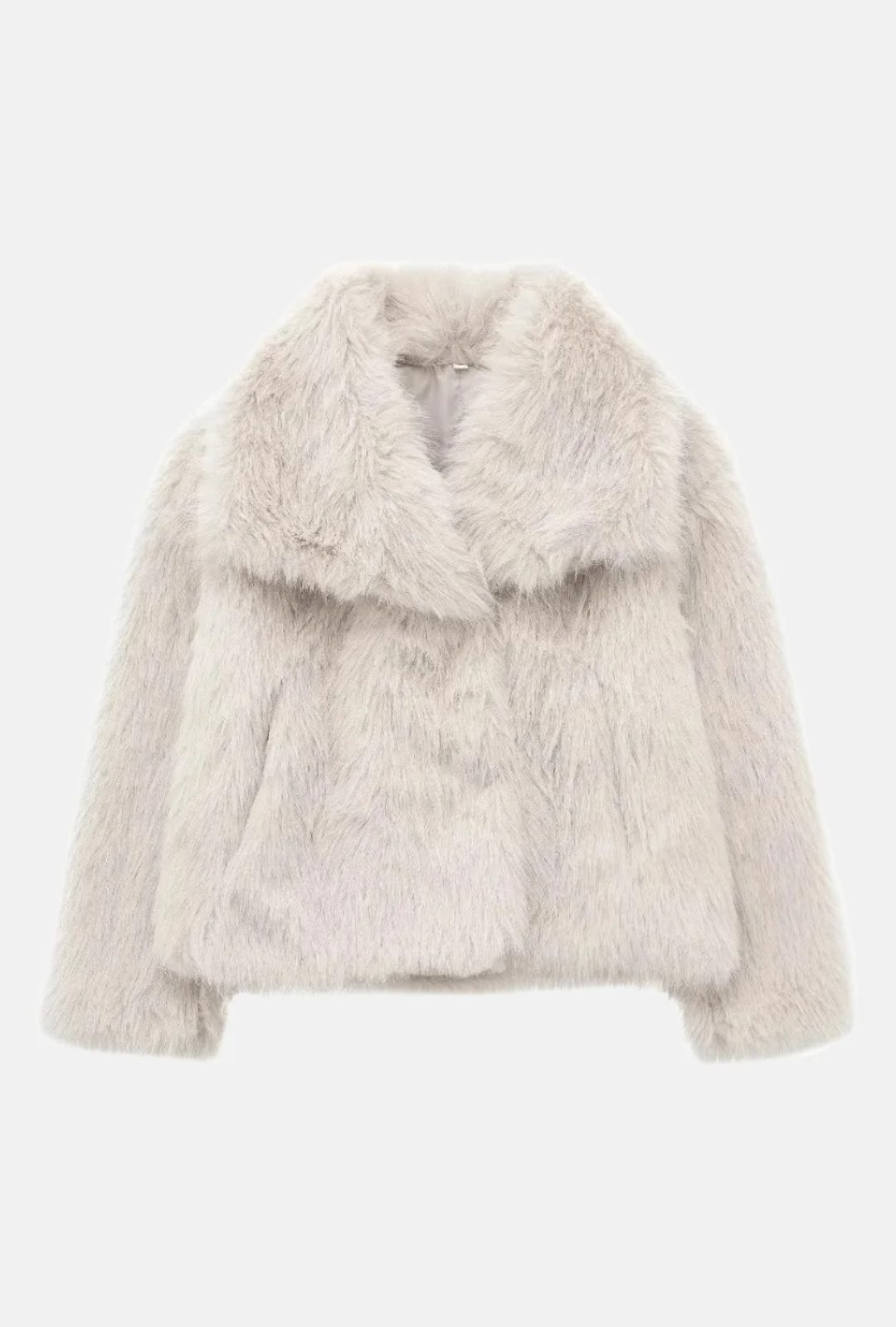 V-Neck Fuzzy Knit Long Sleeve Top