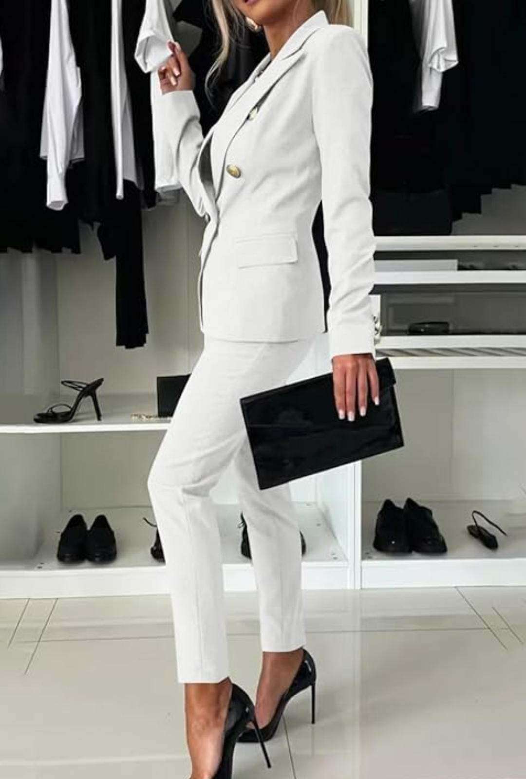 Blazer Beige Architecturé