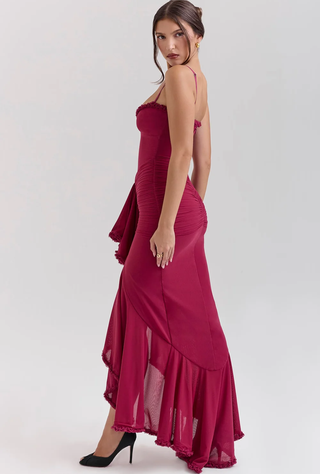 Robe midi de soirée élégante