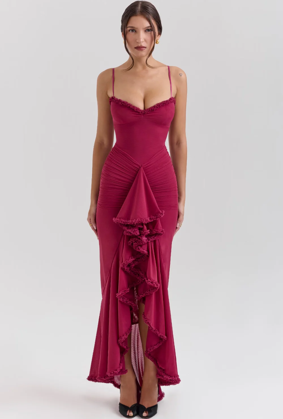 Robe midi de soirée élégante