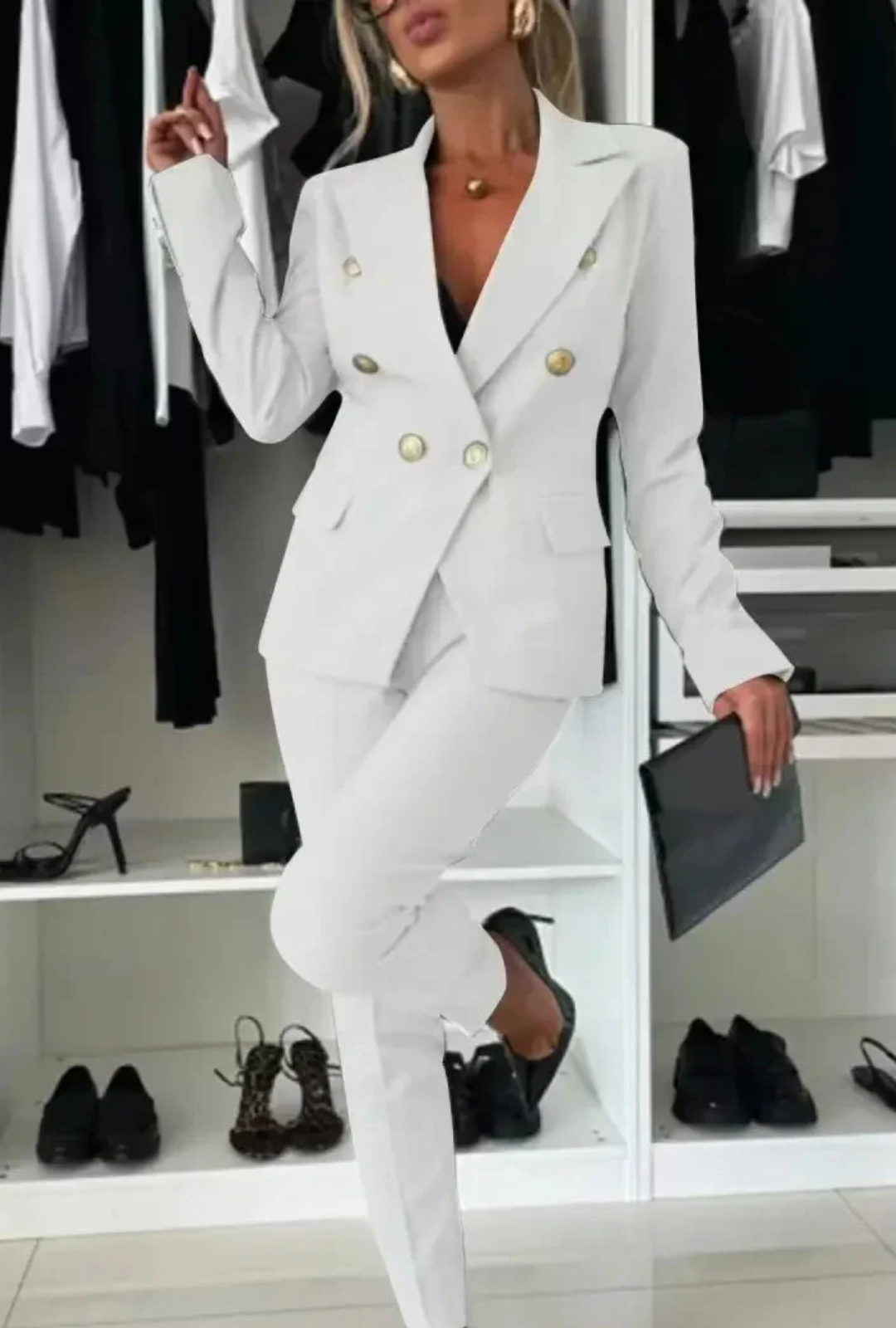 Blazer Beige Architecturé