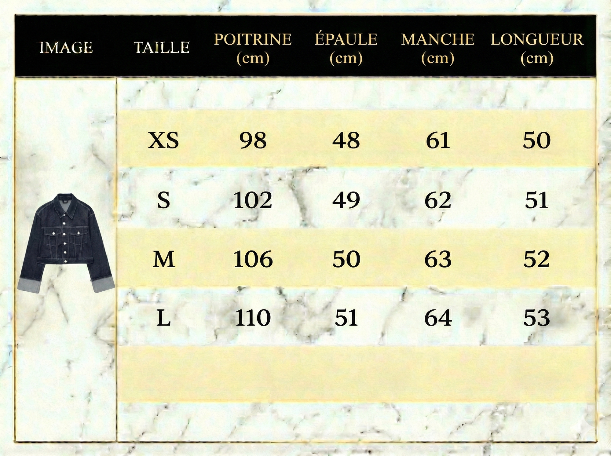 Veste en denim courte Isabella May