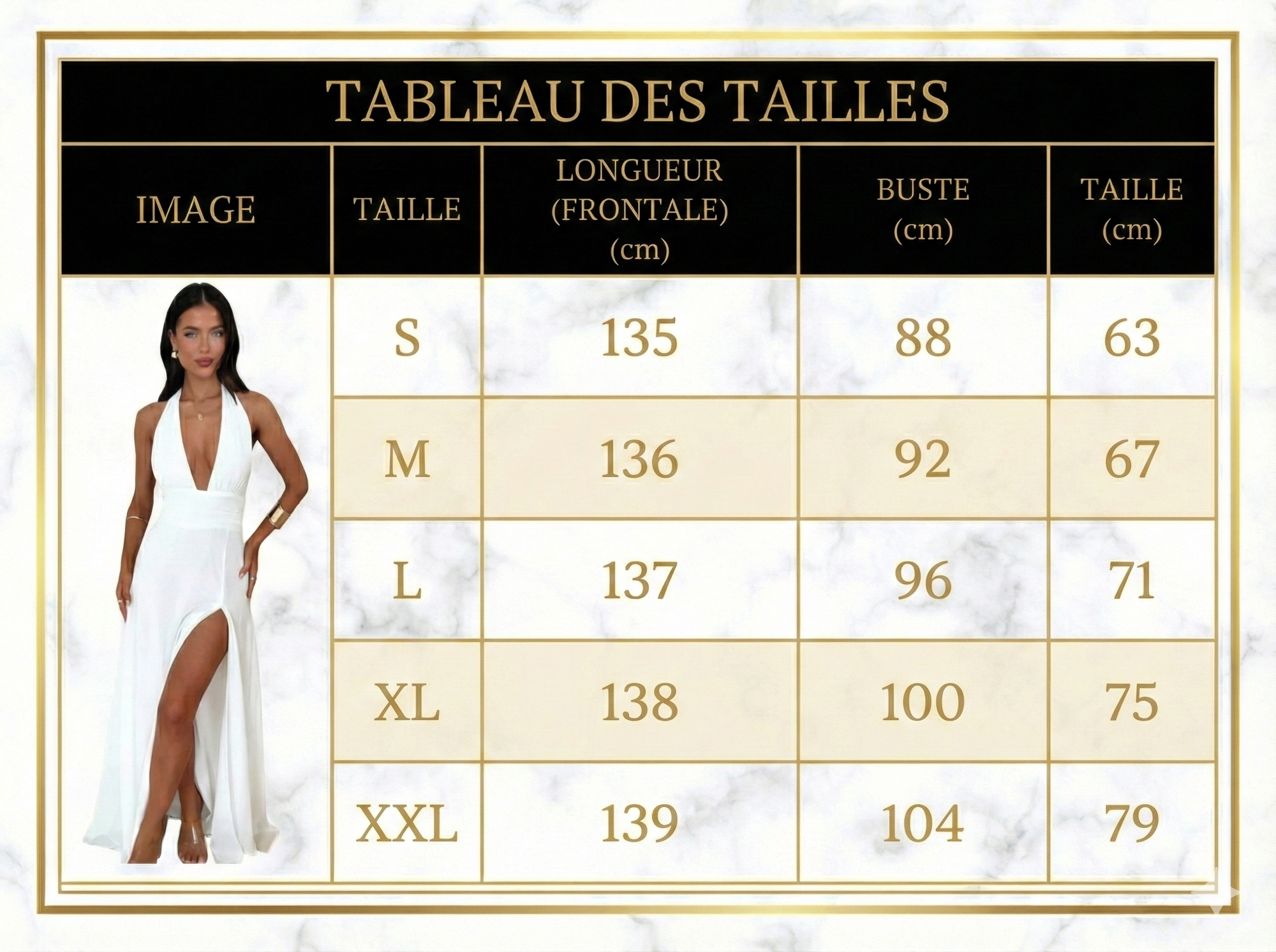 Robe midi de nuit sophistiquée